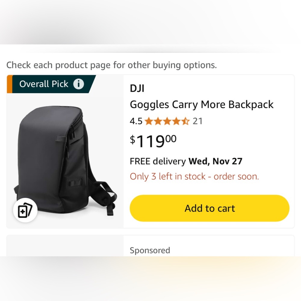 DJI backpack
